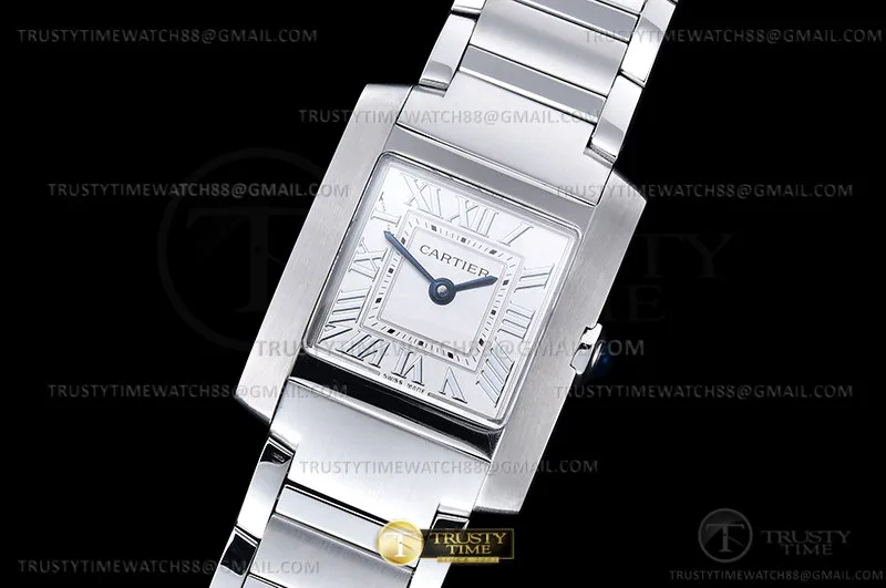 CAR0579 - Ladies Cartier Tank Francaise Sml SS/SS Sil KRF Sw Qtz