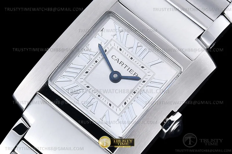 CAR0579 - Ladies Cartier Tank Francaise Sml SS/SS Sil KRF Sw Qtz