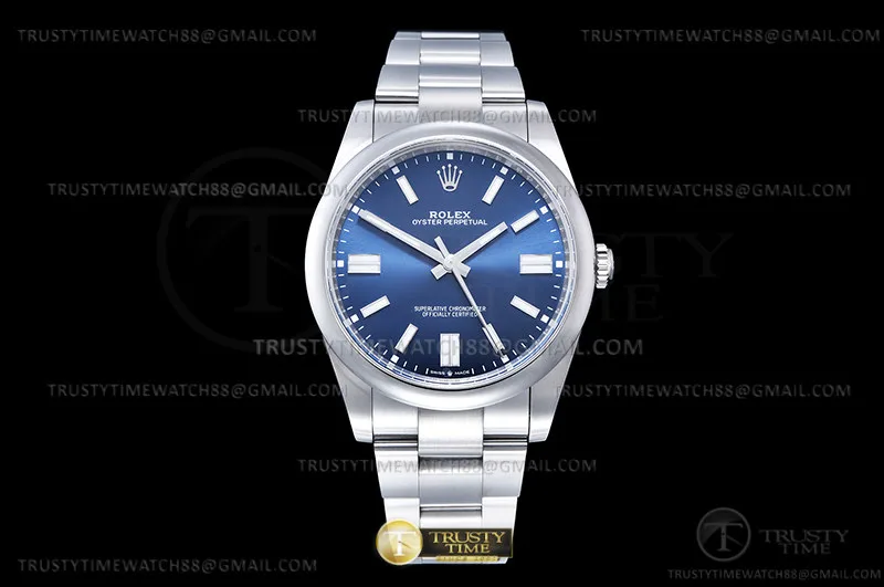 ROYP030B - Oyster Pert 41mm 124300 Oys SS/SS Blue Clean VR3230