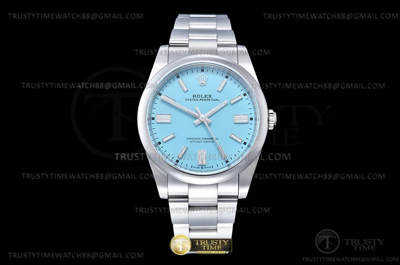 ROYP030C - Oyster Pert 41mm 124300 Oys SS/SS T-Blue Clean VR3230