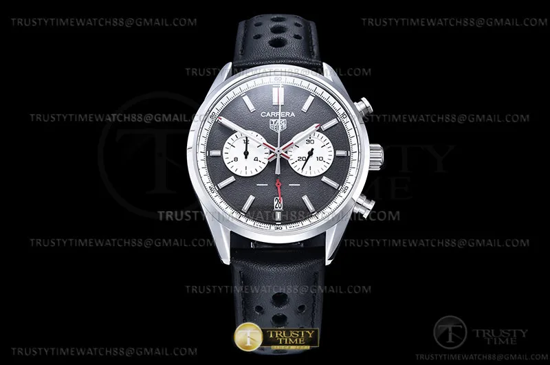 TAG0389E - Carrera Chrono 42mm Wht SS/LE Grau/Wht A8F VK63A
