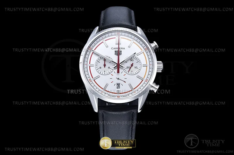 TAG0389F - Carrera Chrono 42mm Wht SS/LE Wht/Wht A8F VK63A