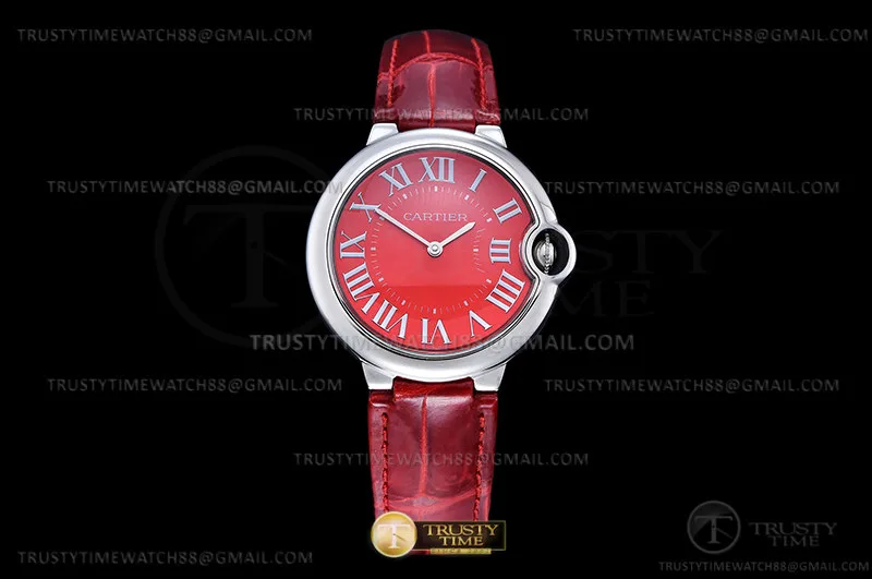 CAR0582A - Balon Bleu 36mm SS/LE Red V6F V7 Swiss Qtz
