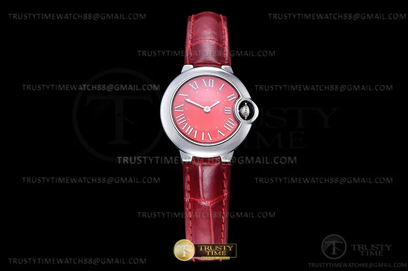 CAR0582B - Balon Bleu 28mm SS/LE Red V6F V7 Swiss Qtz