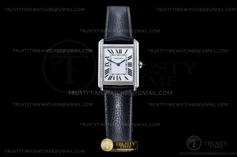CAR0584B - Cartier Tank Solo Small Dia SS/LE Wht AF Swiss Qtz