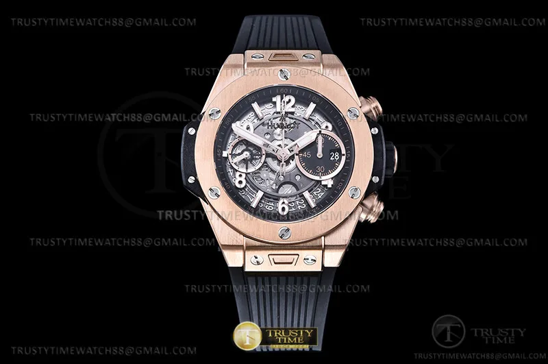 HUB0464A - Big Bang Unico 42mm RG RG/RU Blk Ske BBF A1280