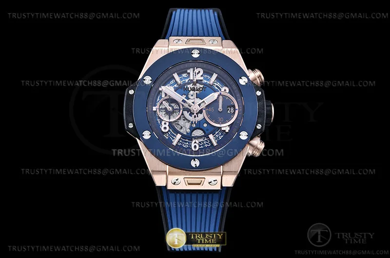 HUB0464D - Big Bang Unico 42mm Blu RG/RU Blu Ske BBF A1280
