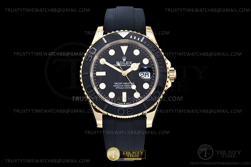 ROLYM254 - YachtMaster 226658 42mm YG/RU Blk JVS VR3235