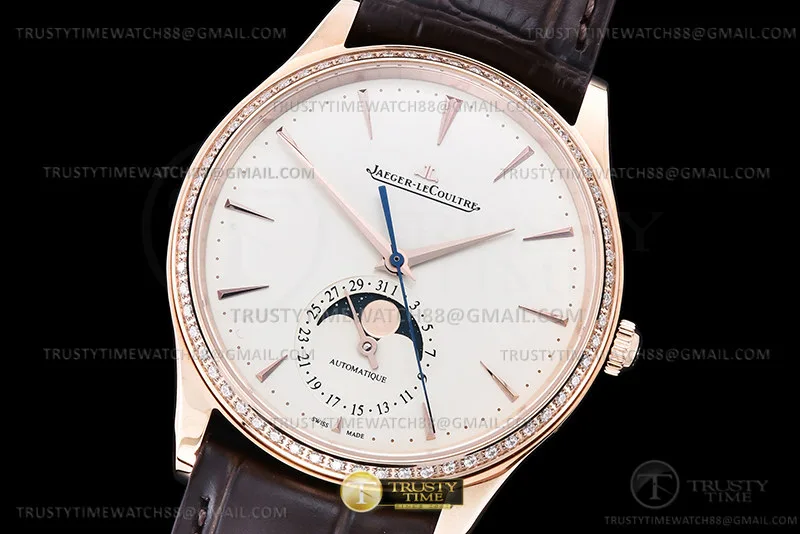 JL209B - Master Ultra Thin Moonphase Dia RG/LE White APSF A925