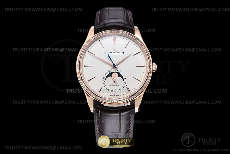 JL209B - Master Ultra Thin Moonphase Dia RG/LE Bianco APSF A925