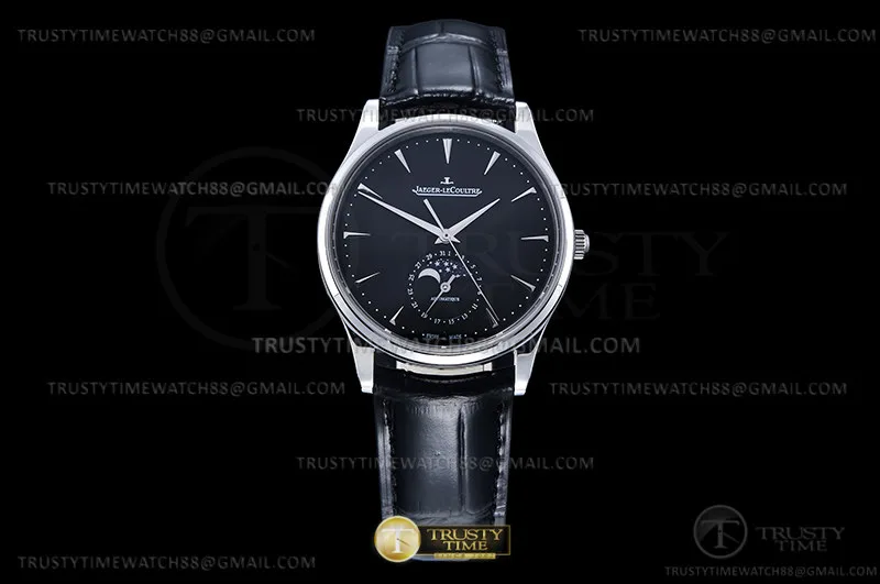 JL210C - Master Ultra Thin Moonphase SS/LE Nero Z+F A925