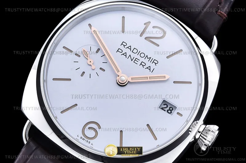 PN1292VLE - PAM1292 Radiomir 40mm SS/LE Wht VSF P900