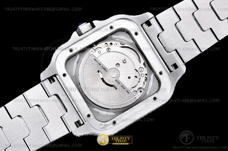 CAR0589D - Santos De Cartier 40mm Dia Dia/Dia Dia/Blk TWF MY8215