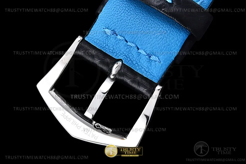 PP0496C - Calatrava 6007A SS/LE Blk/Blue PPF MY9015 Mod