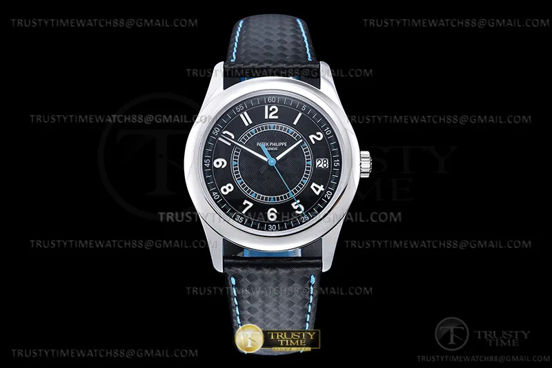 PP0496C - Calatrava 6007A SS/LE Blk/azul PPF MY9015 Mod