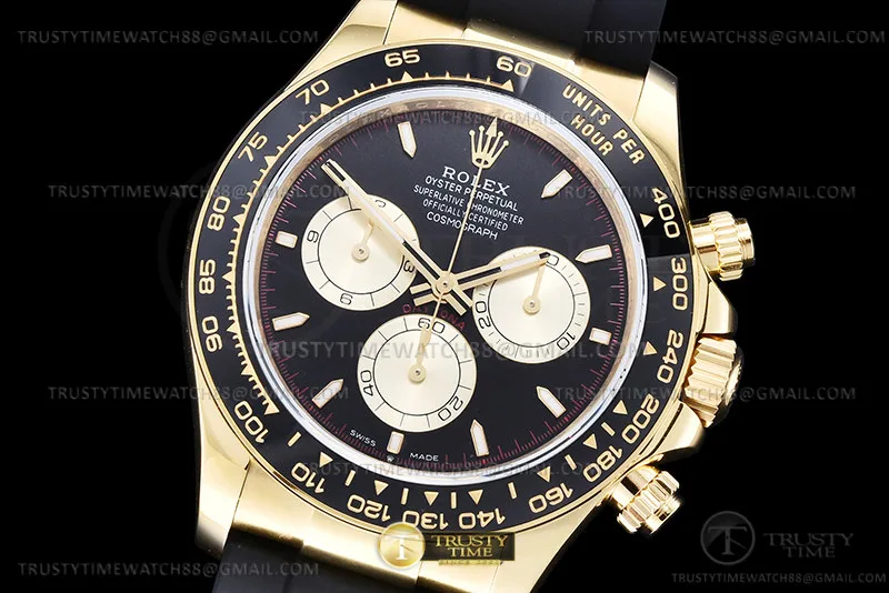 ROLDYT0481A - Daytona 126518 YG/RU Blk/Gold 904L QF V5 SH4131