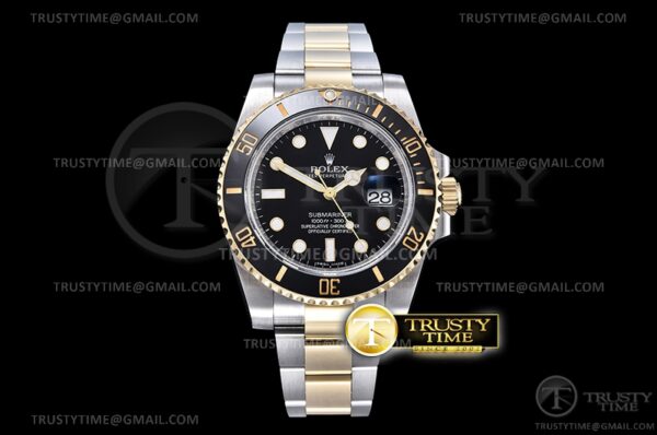 Submariner 116613LN 904L YG/SS Nero ARF V3 SH3135
