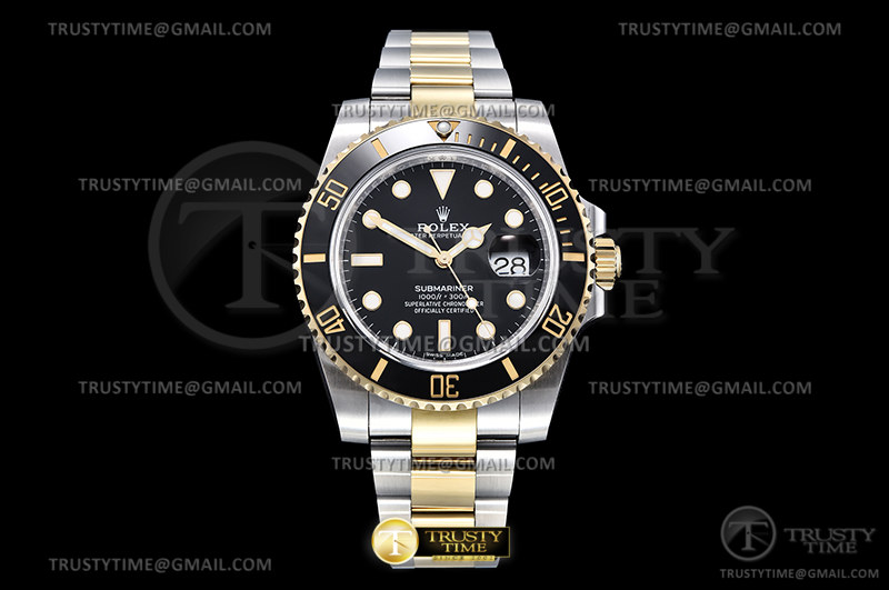 Submariner 116613LN 904L YG/SS noir GMF V2 VR3135