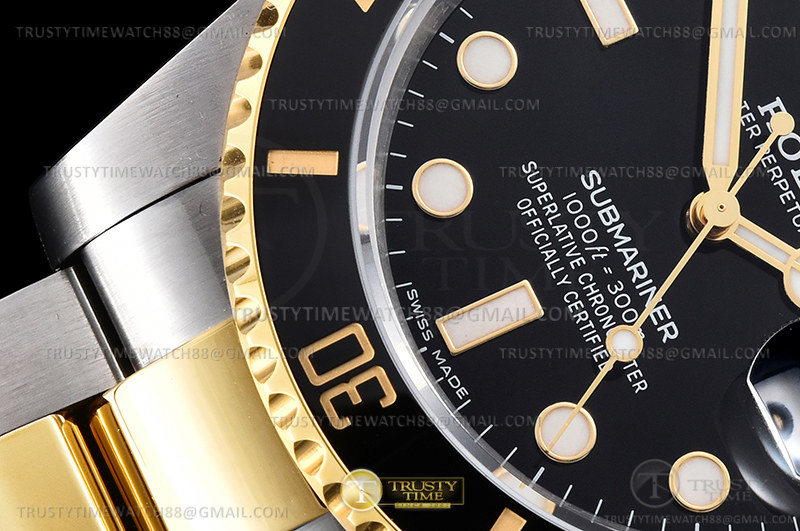 Submariner 116613LN 904 YG/SS Schwarz KING VS3135 – Bild 7