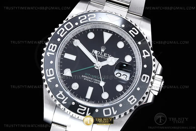 ROLGMT0316A - GMT II 126710GRNR Oys 904L SS/SS Blk ARF SH3285 CH