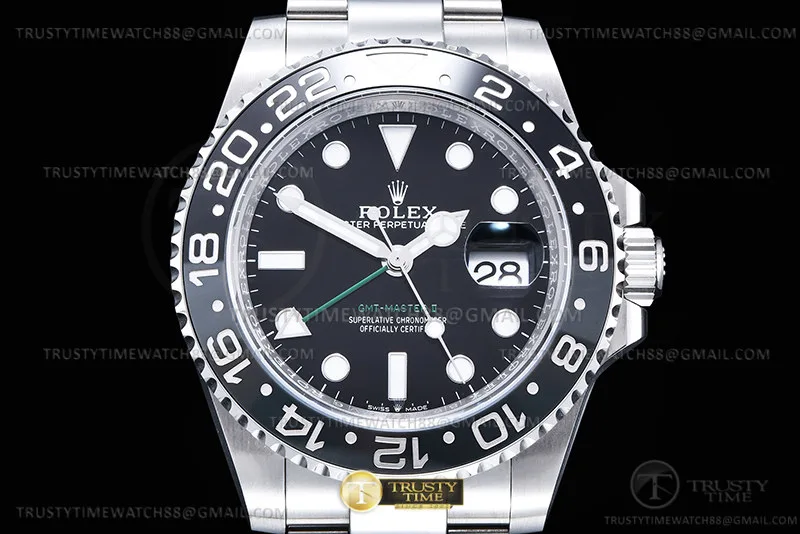 ROLGMT0316A - GMT II 126710GRNR Oys 904L SS/SS Blk ARF SH3285 CH
