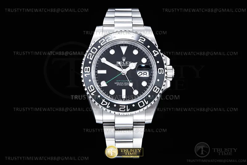 ROLGMT0316A - GMT II 126710GRNR Oys 904L SS/SS Blk ARF SH3285 CH