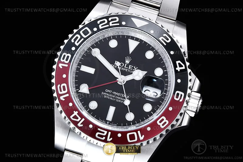 ROLGMT0317A - GMT II 126710 Oys 904L Coke SS/SS Blk ARF SH3285