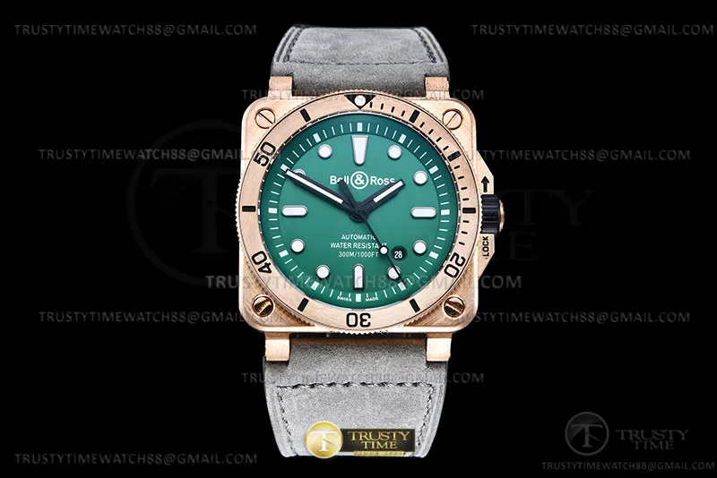 BR139B - Bell Ross BR03-92 Diver 42mm Bron BR/LE Grn WMF A2824