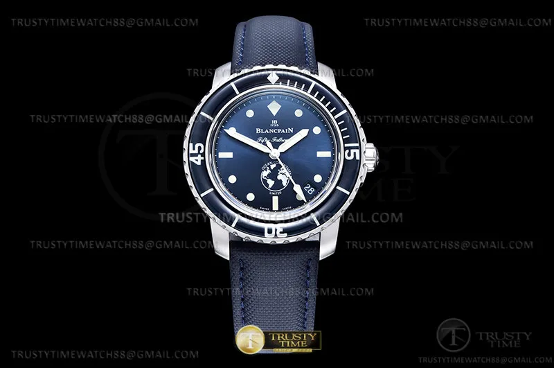 BLP090 - Fifty Fathoms Ocean Commitment SS/NY Blue ZF A1151