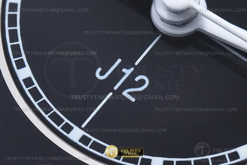 CHA023B - J-12 Ladies 33mm CER/CER Blk/Num XF Sw Qtz