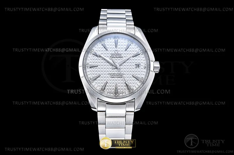 OMG0861D - Aqua Terra 40mm SS/SS White Wavy JVS A8500