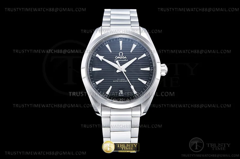 OMG0863G - Aqua Terra 41mm SS/SS Black Teak JVS A8900