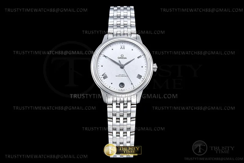 OMG0870B - De Ville Prestige 34mm SS/SS Silver VSF A8800
