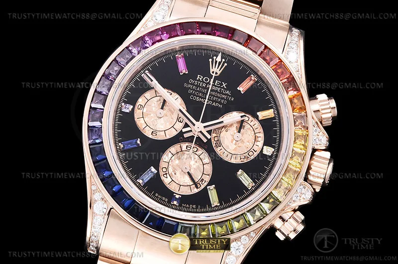 ROLDYT0506 - Daytona 116595RBOW Dia RG/RG Blk/Dia ZF SH4130