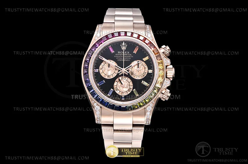 ROLDYT0506 - Daytona 116595RBOW Dia RG/RG Blk/Dia ZF SH4130