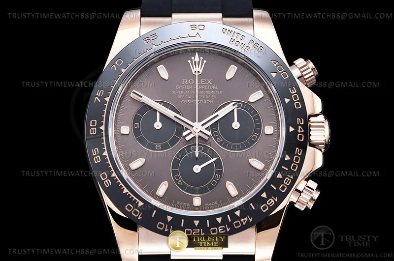 ROLDYT0511A - Daytona 116515 904L Wt RG/RU Brn/Stk ZF SH4130