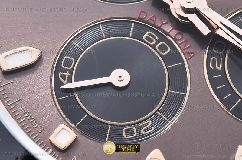 ROLDYT0511A - Daytona 116515 904L Wt RG/RU Brn/Stk ZF SH4130