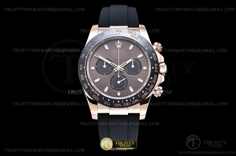 ROLDYT0511A - Daytona 116515 904L Wt RG/RU Brn/Stk ZF SH4130