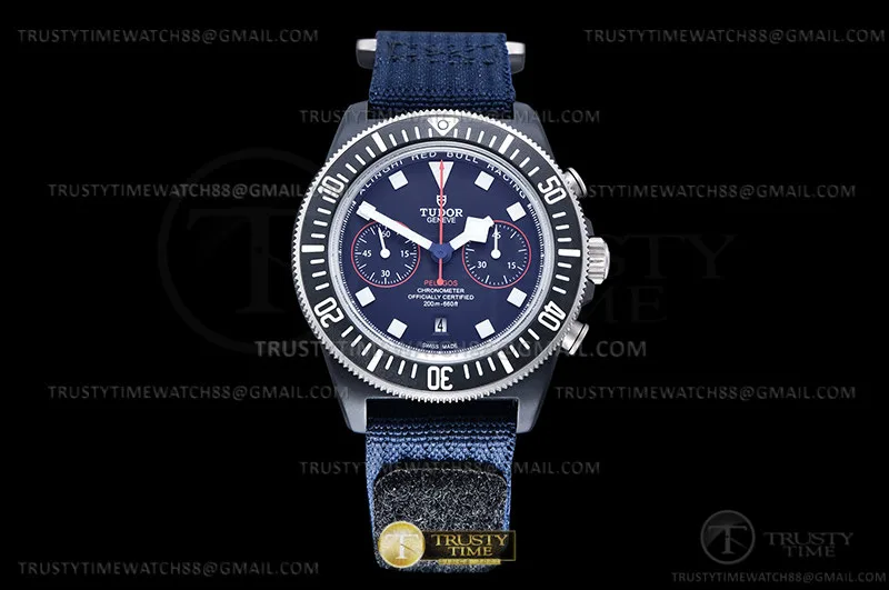 TUD103 - Tudor Pelagos FXD Chrono Red Bull TI/NY blu M+F A7750