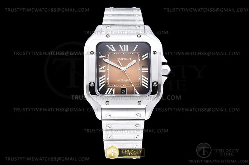 CAR0594 - Santos De Cartier 2018 Mens XL SS/SS Brown BVF SH-MY