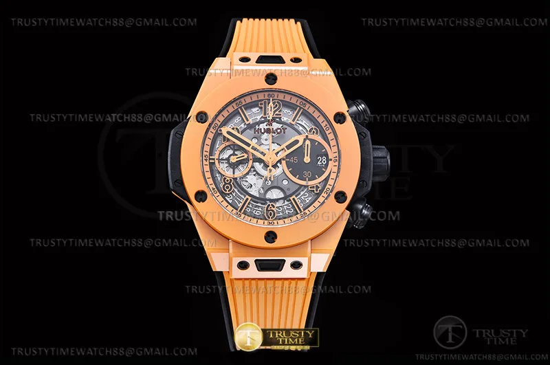 HUB0469 - Big Bang Unico 42mm Org CER/RU Org Ske BBF A1280