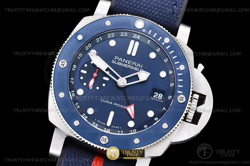 PN1507VRU - Submersible GMT Luna Rossa 42mm TI/NY Blue VSF P900