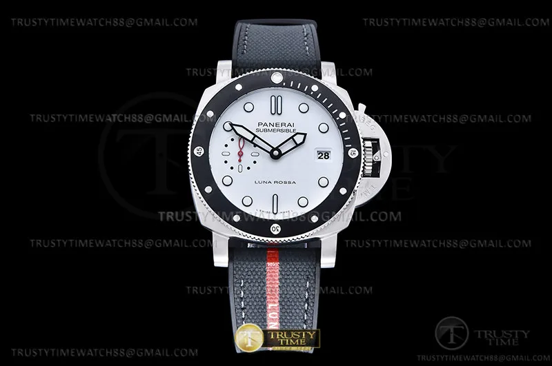 PN1579VRU - PAM 1579 Submersible Luna Rossa SS/RU Bianco VSF P900