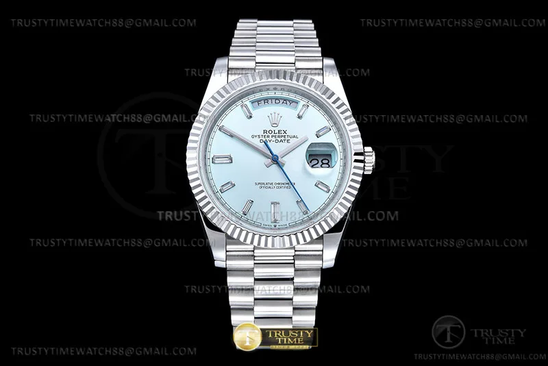 RDD0311M - DayDate 40mm 904L Flt SS/SS I-Blue/Dia GMF A2836