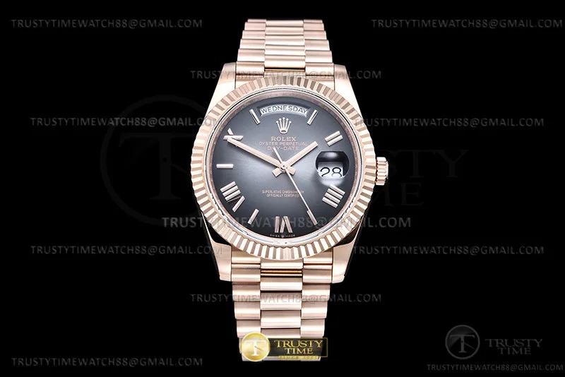 RDD0324A - DayDate 40mm 904L Flt RG/RG G-Gry/Rm/Stk GMF VR3255