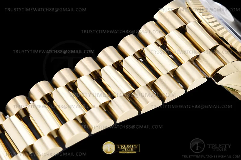 RDD0327C - DayDate 36mm Wt 904L Flt YG/YG G-Grn/Rm/Stk QF VR3255