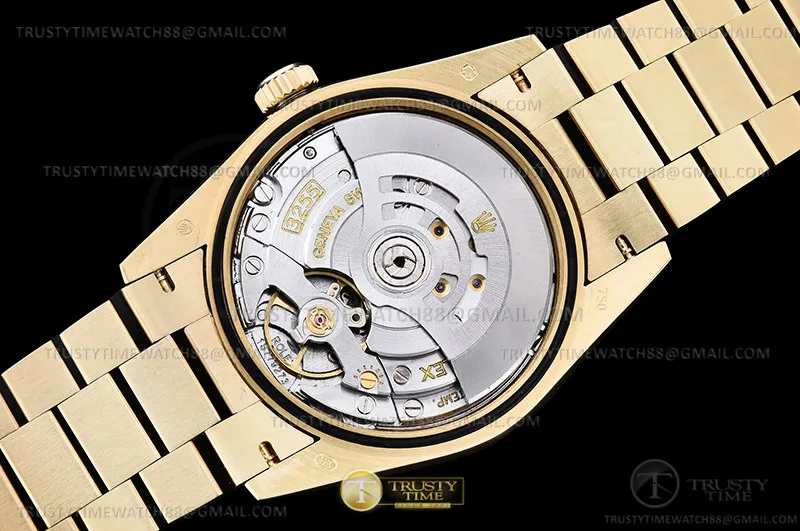 RDD0327L - DayDate 36mm Wt 904L Flt YG/YG G-Green/Dia QF VR3255