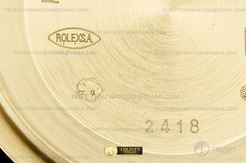 RDD0327L - DayDate 36mm Wt 904L Flt YG/YG G-Green/Dia QF VR3255