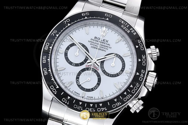 ROLDYT0516A - Daytona 126500 904L SS/SS White/Stk ZF SH4131