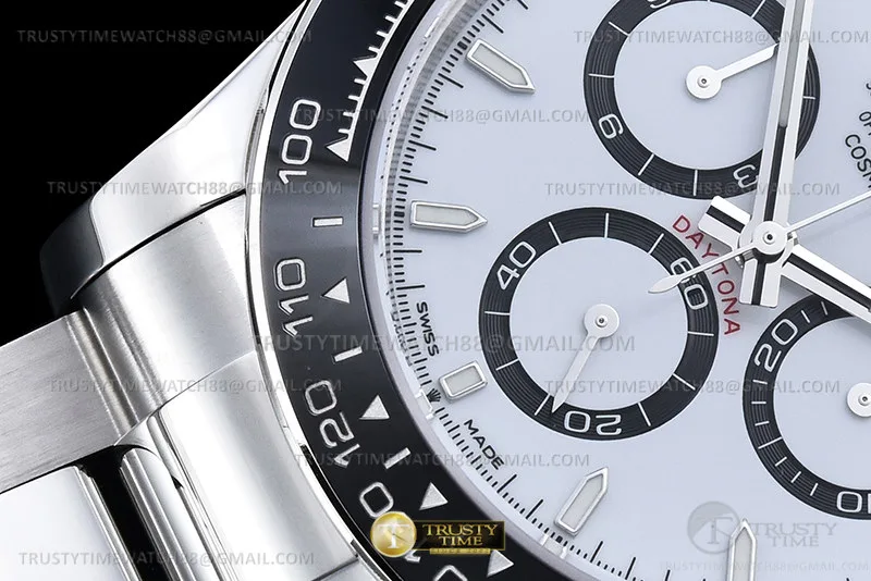 ROLDYT0516A - Daytona 126500 904L SS/SS White/Stk ZF SH4131